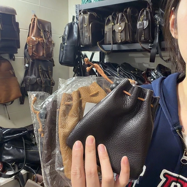小牛皮（革）3个19钱袋子