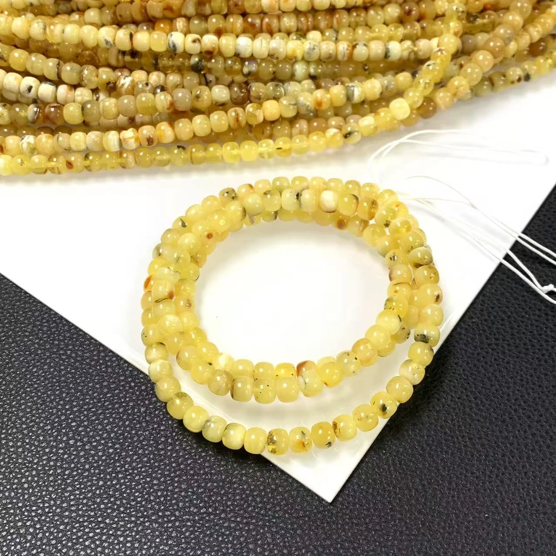 「戴琴珠宝」DQ957-蜜蜡老形7mm+左右长链（多样性发其一）