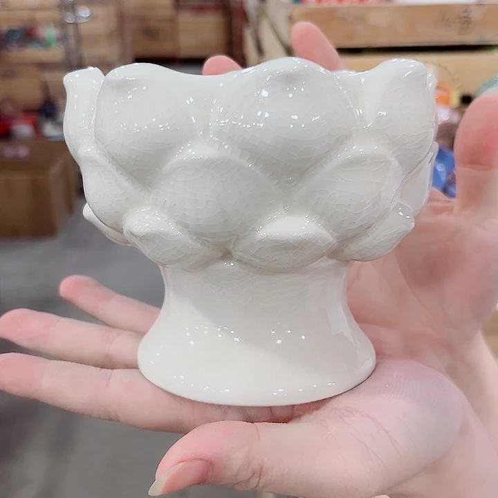 有孔.凑单10元陶瓷花盆发货！