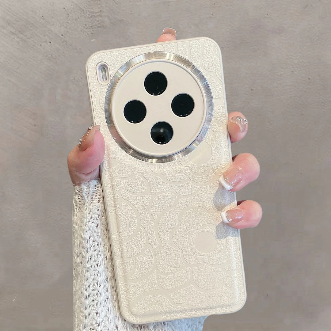 适用于vivoy500pro手机壳v2516a新款女高级感全包防摔简约山茶花