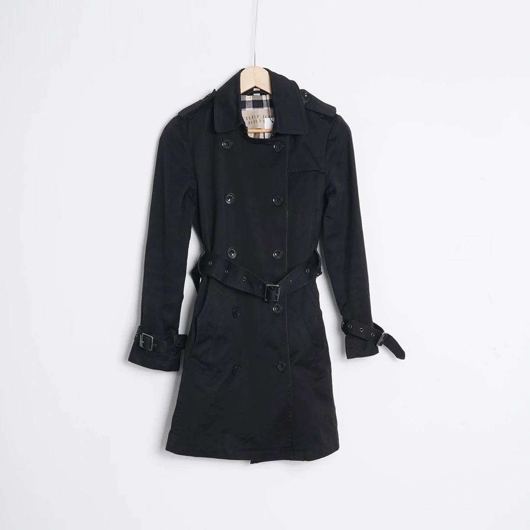 99新 BURBERRY/博柏利 棉/TH0448/风衣/38码