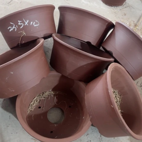 紫砂花盆     100/7。23.5-10