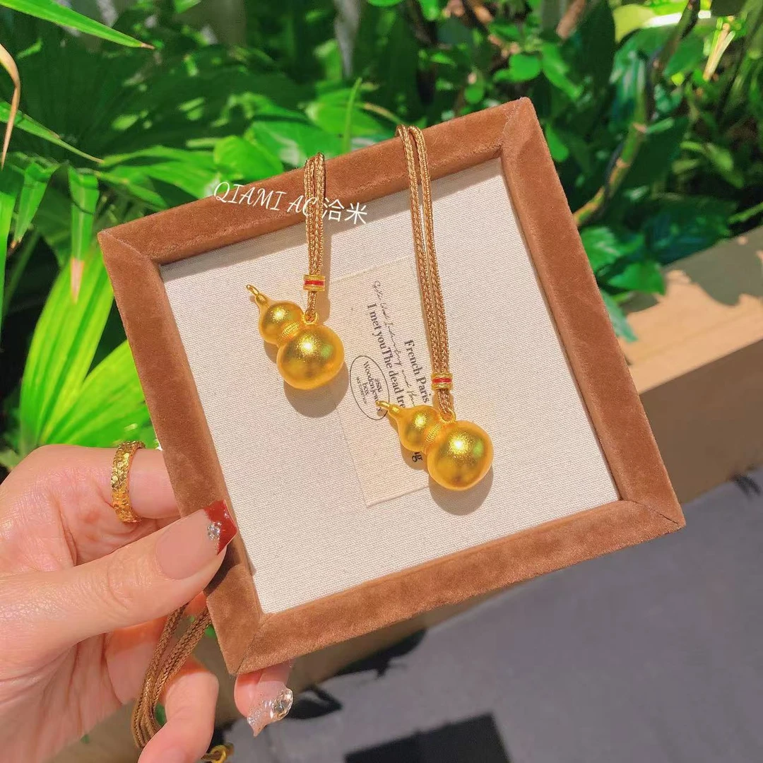QIAMI AC 洽米高定【蕾丝葫芦项链】新国潮鎏金工艺柜柜同款