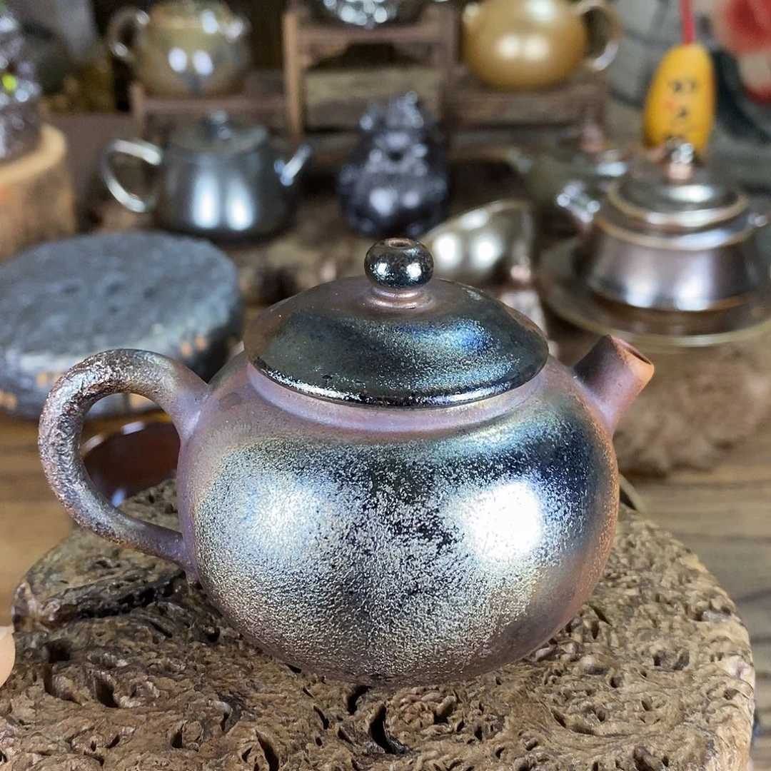 建水紫陶柴烧茶器，特价炸一只