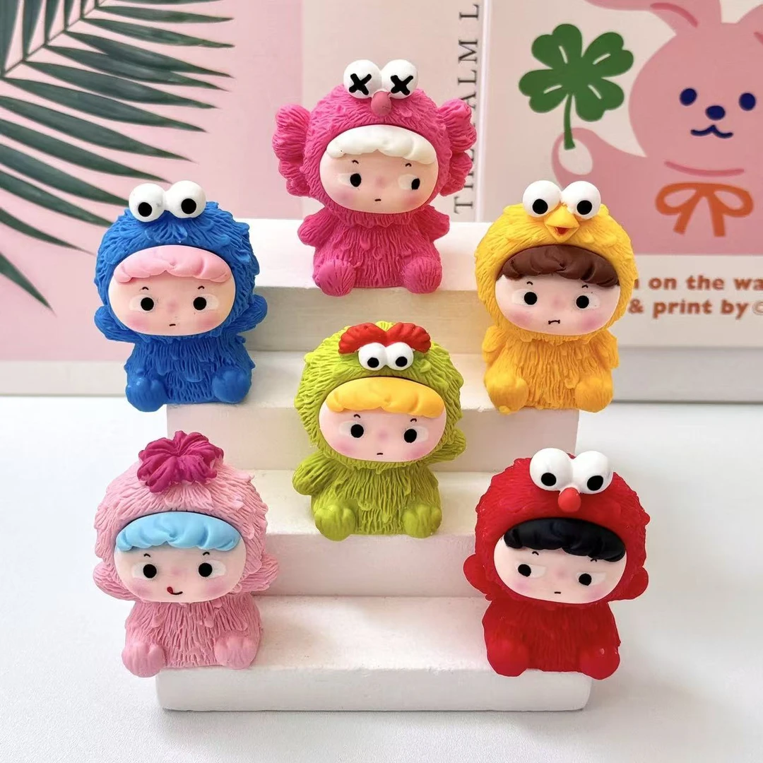 【芝麻街】立体树脂diy摆件 可爱少女心车载 桌面摆件