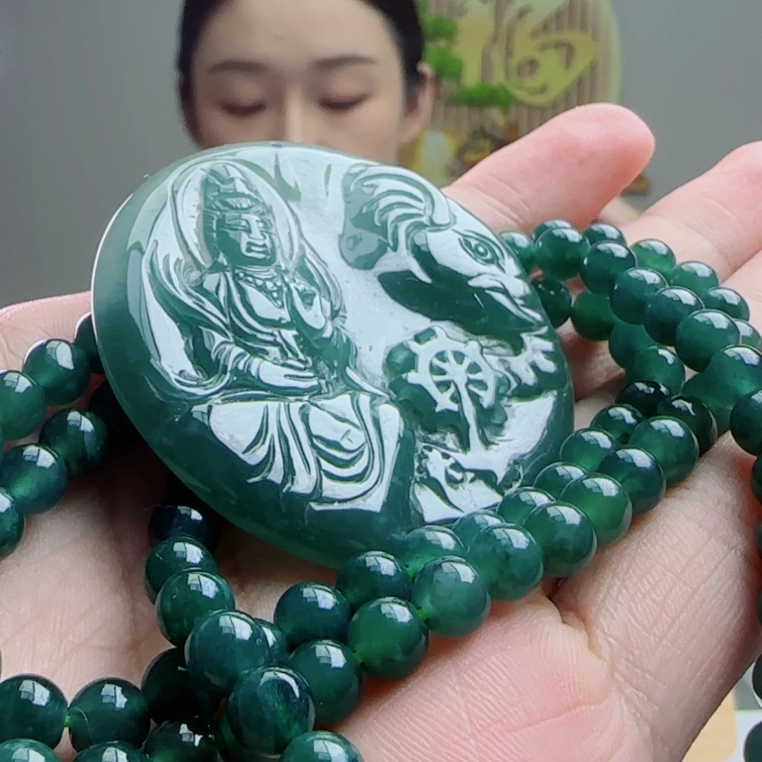 翡翠未镶嵌颈饰多样性随机发其一