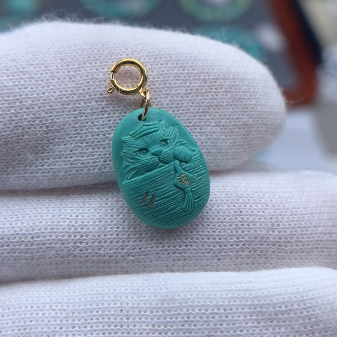 绿松石18K金镶嵌绿松石