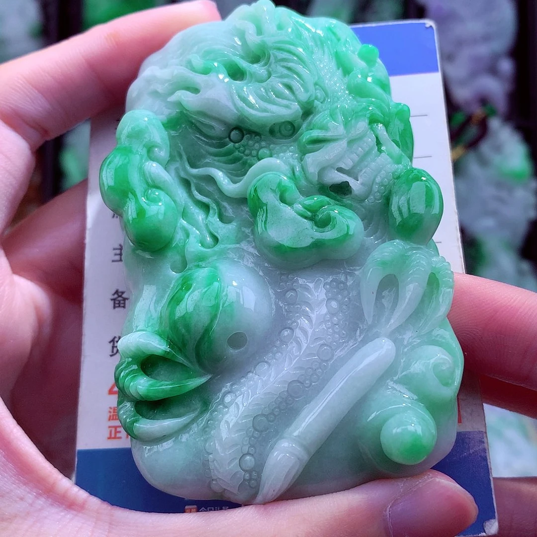 翡翠未镶嵌颈饰天然