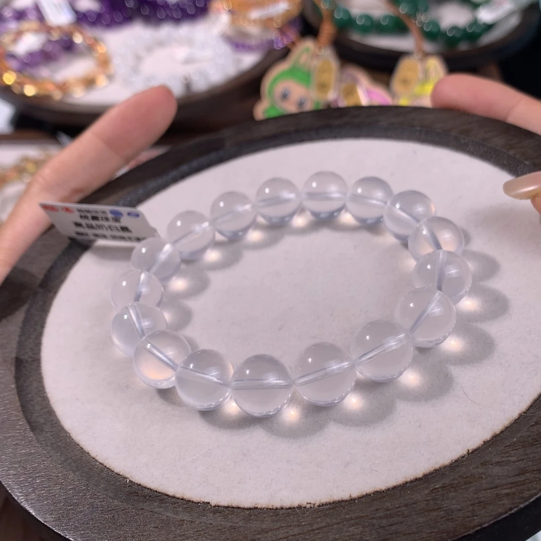 水晶手链未镶嵌高品奶白晶