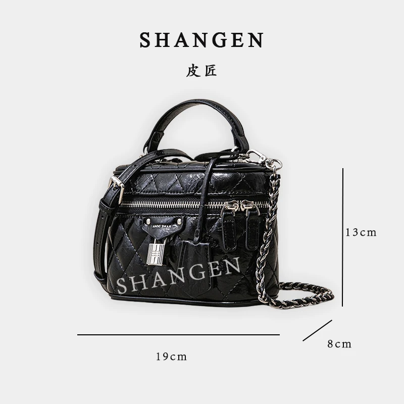 【尚恩CC】SK-92721-黑色-轻奢时尚女士新款手提单肩斜挎包