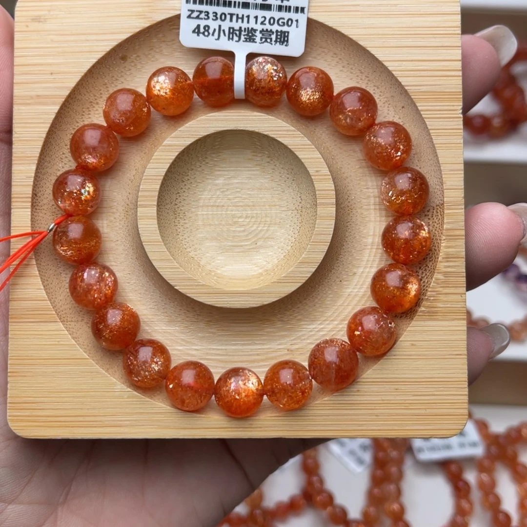 长石手串未镶嵌金太阳手串9