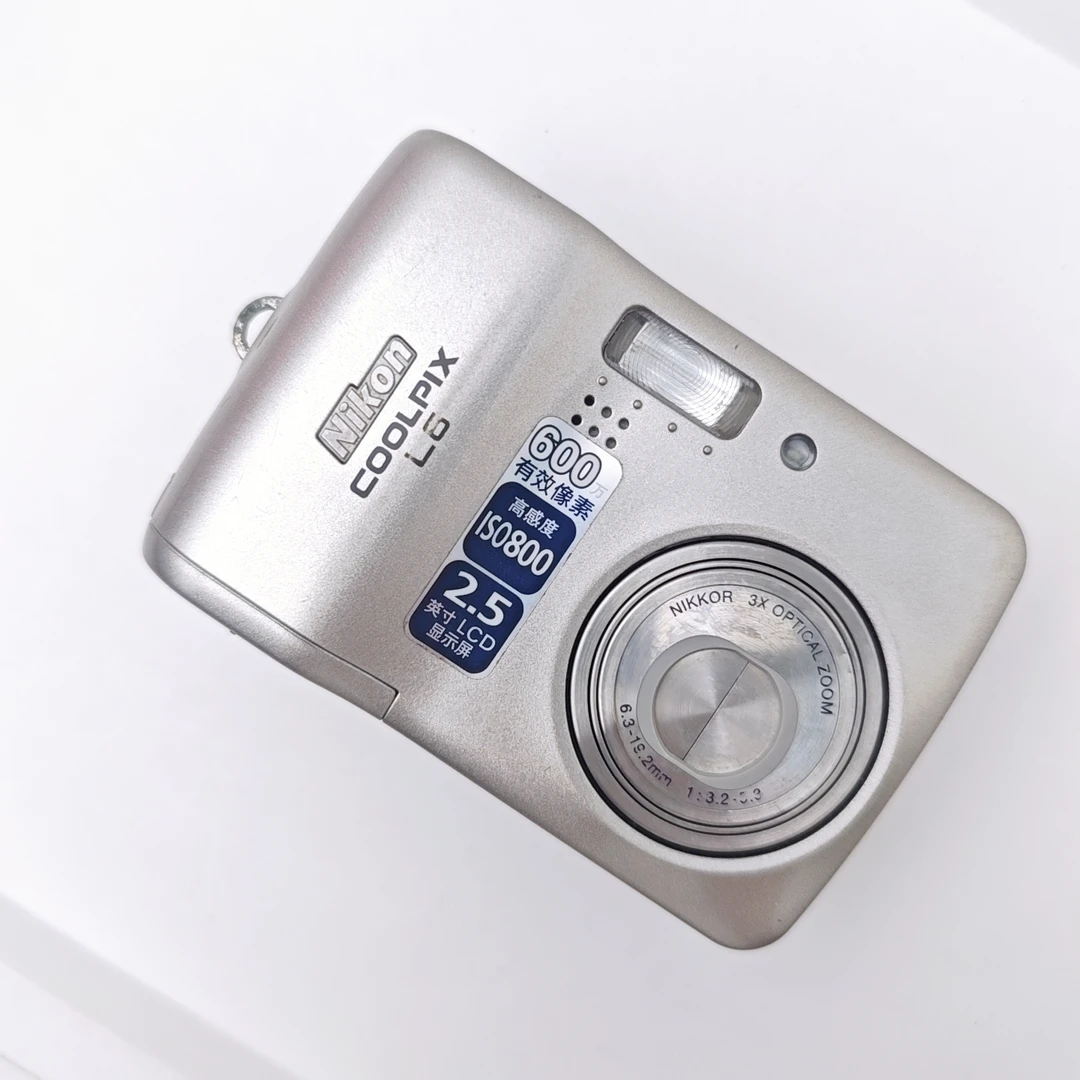 95新 Nikon/尼康 L6面包机复古氛围感白色数码相机ins高清照相