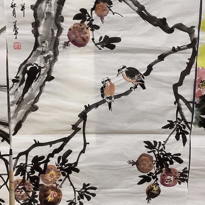 国画平价书画段莲军50/100