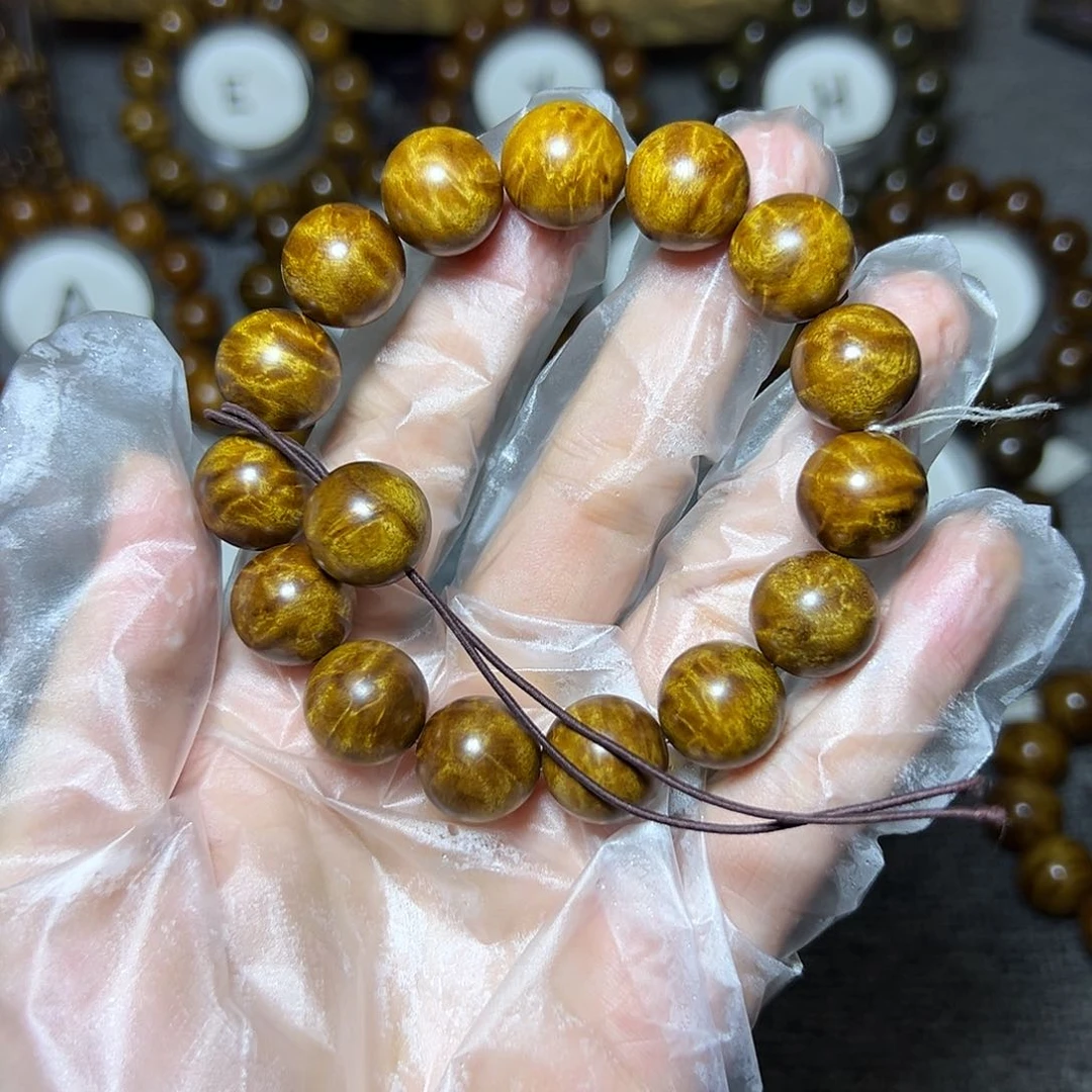 金丝楠手串/手链S***k小叶桢楠1.5碎花龙胆