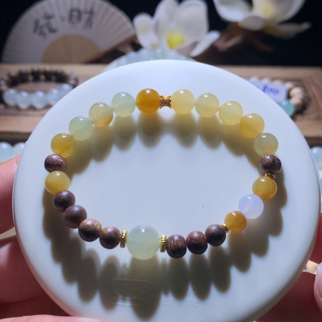 散珠翡翠特色黄翡珠珠