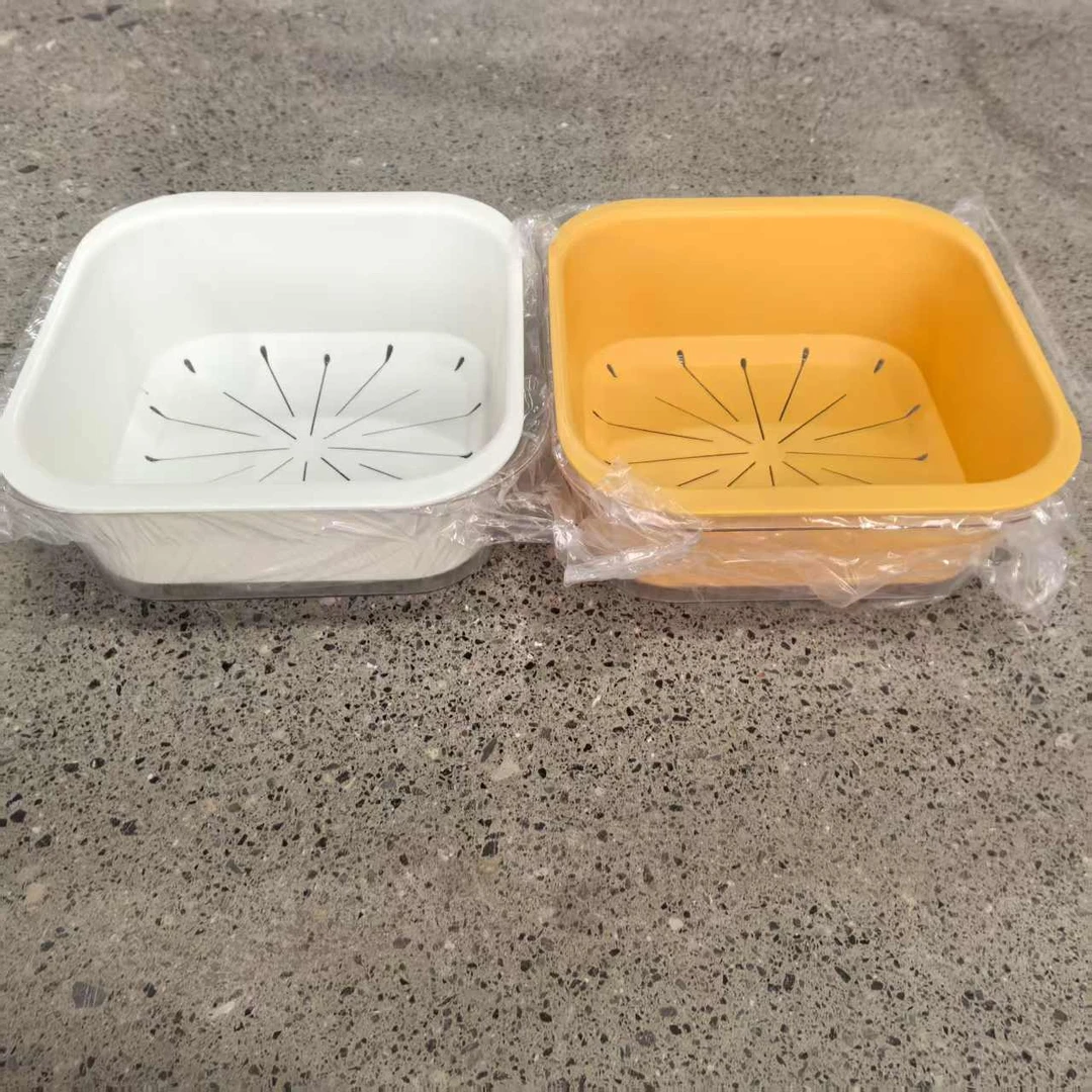 双层沥水篮纯色 创意洗菜盆