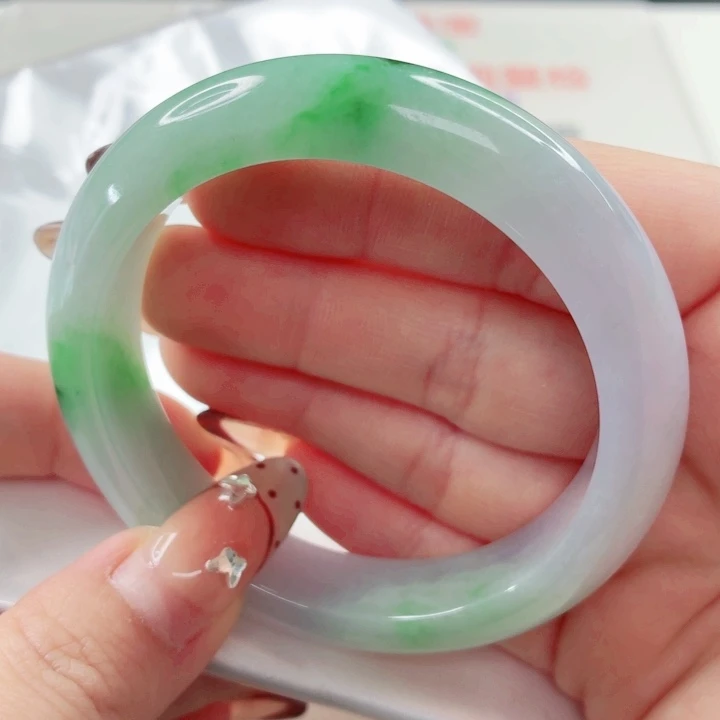 翡翠未镶嵌手镯55.5x561