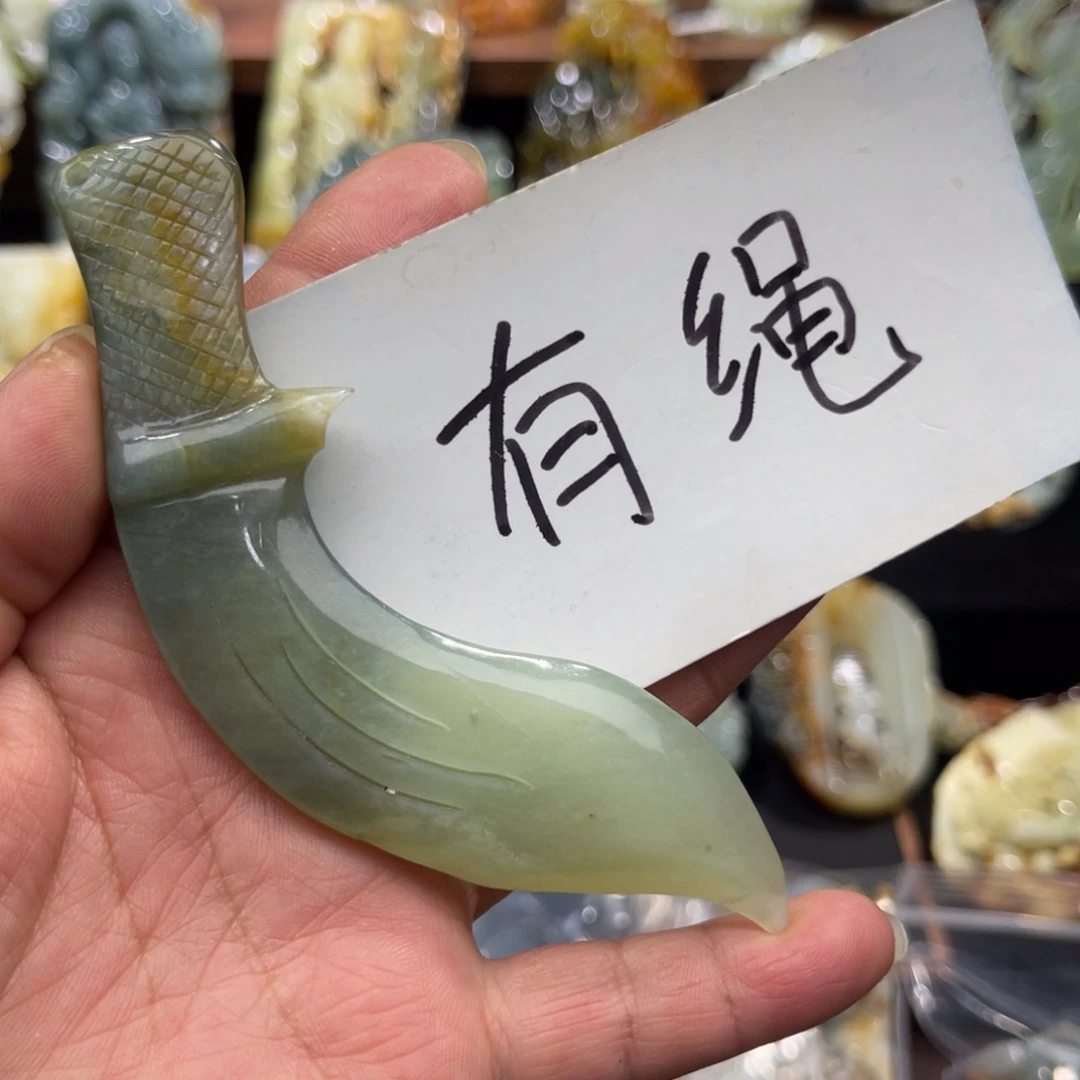 蛇纹石玉未镶嵌吊坠(不含链)