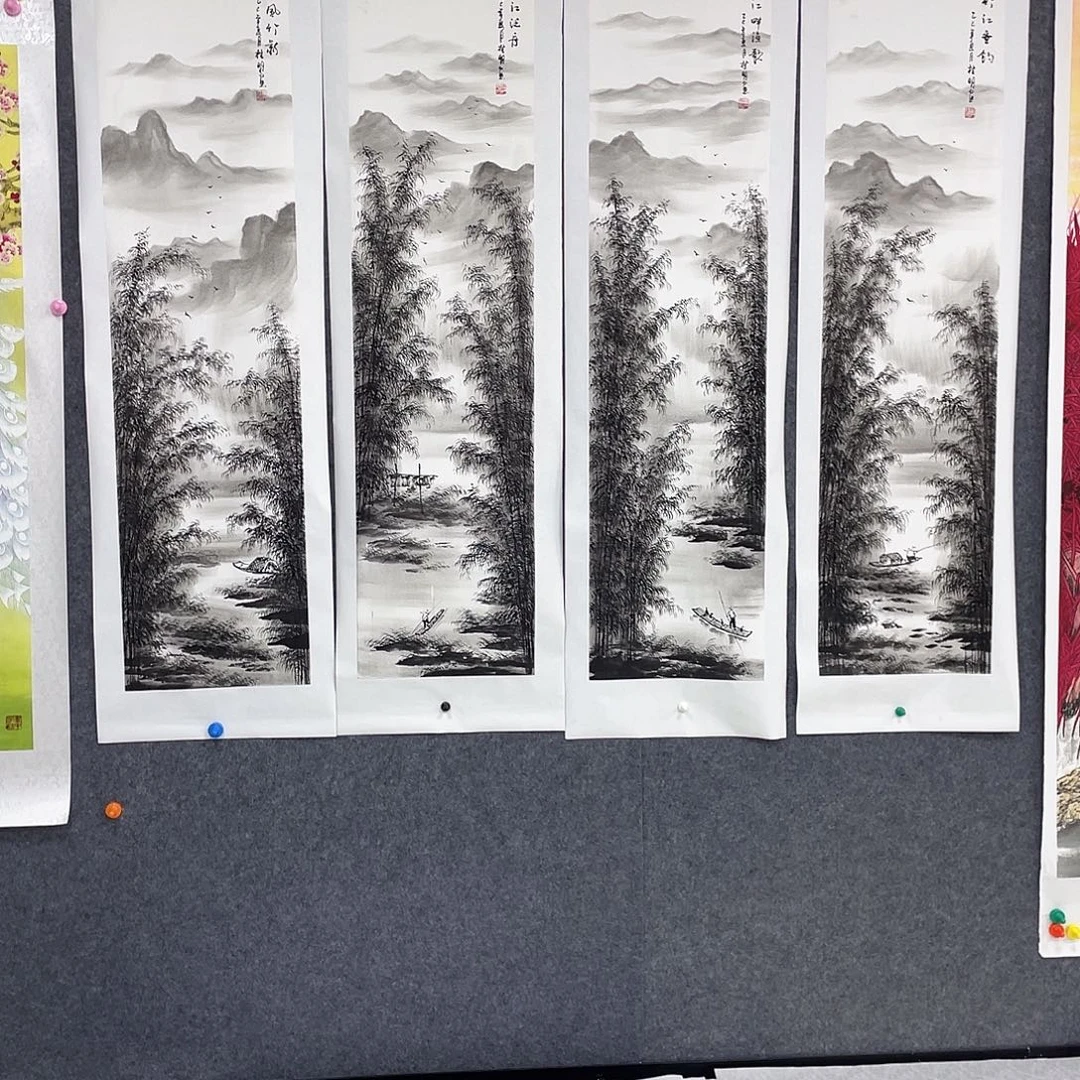 国画作品小姐姐放漏…