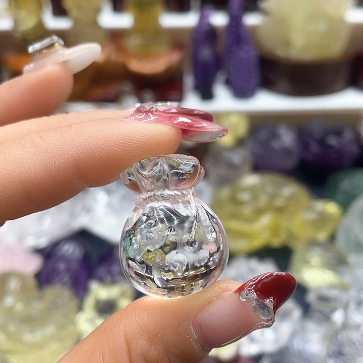 水晶摆件未镶嵌木*兮摆件