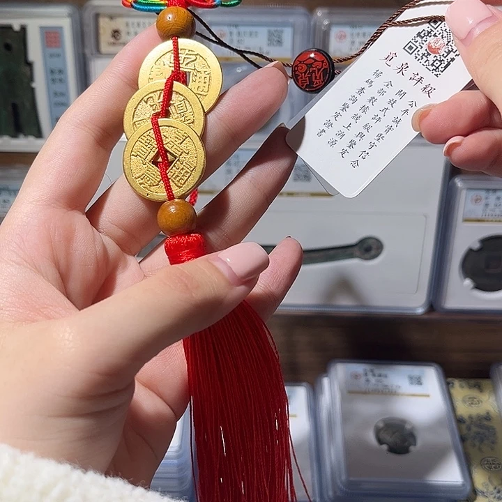 铜洛神 鎏金钱到家