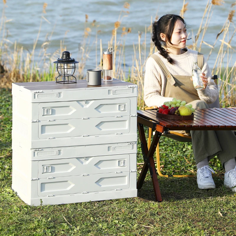 新疆西藏包邮户外野营收纳箱车载后备箱收纳储物箱汽车野营折叠可