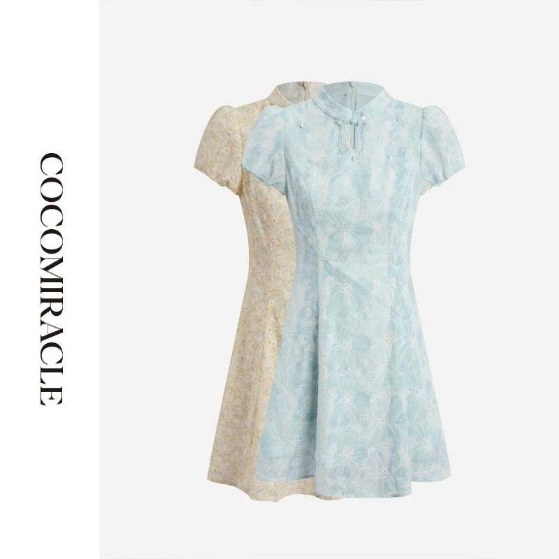 董小姐【晚香玉】新款重工镂空刺绣连衣裙Q53LYQ572