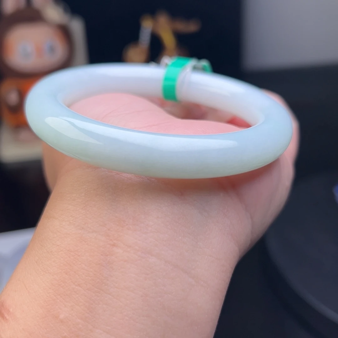 未镶嵌手镯翡翠天然缅甸翡翠57圆条