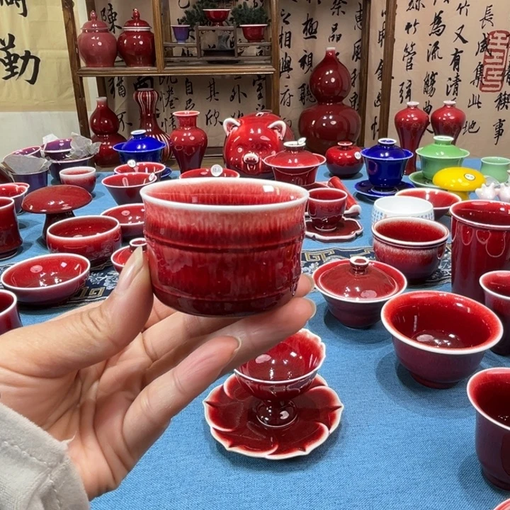 景德镇陶瓷小竹节杯杯