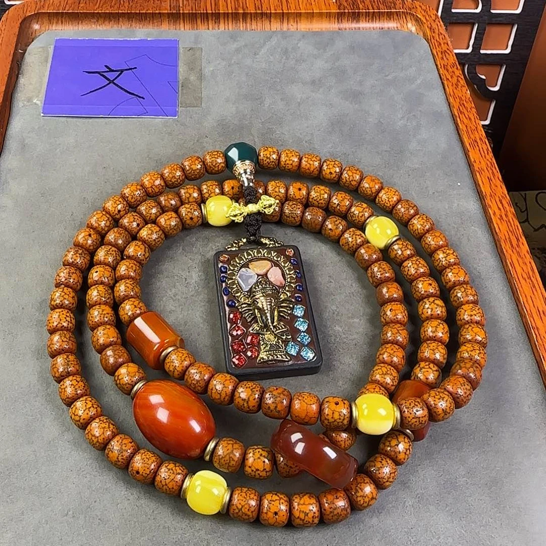 吊坠星月菩提脖挂