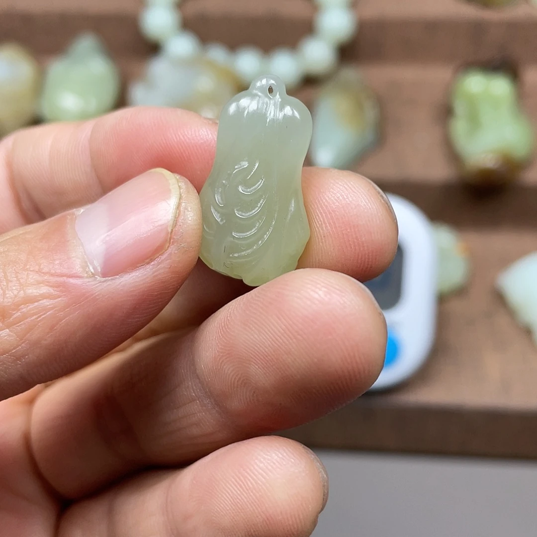 和田玉挂件未镶嵌陌*缘