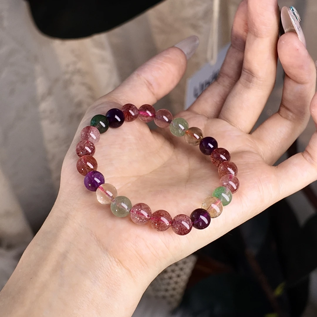 合成金属手链 【全能超8】水晶手串FL-10