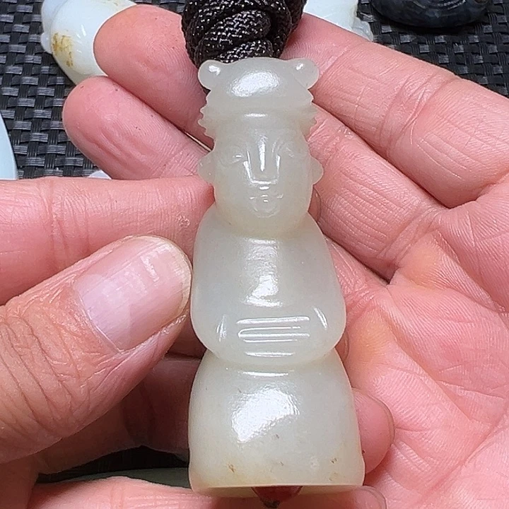奇***烽和田玉未镶嵌挂件