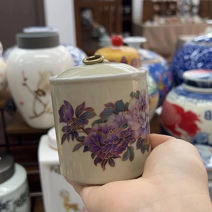 瓷片茶叶罐茶叶罐@@1530