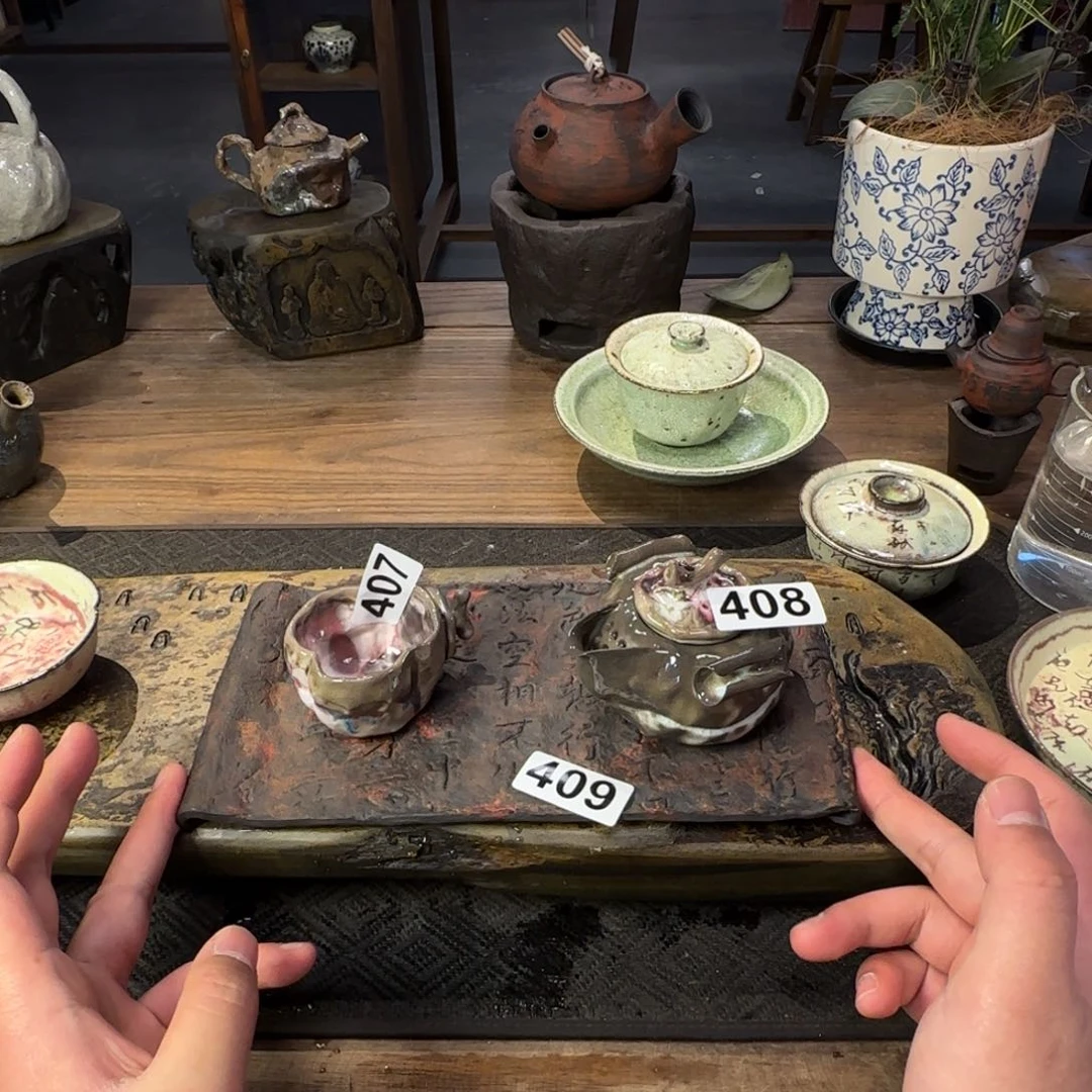 瓷片月**兮景德镇手作器物