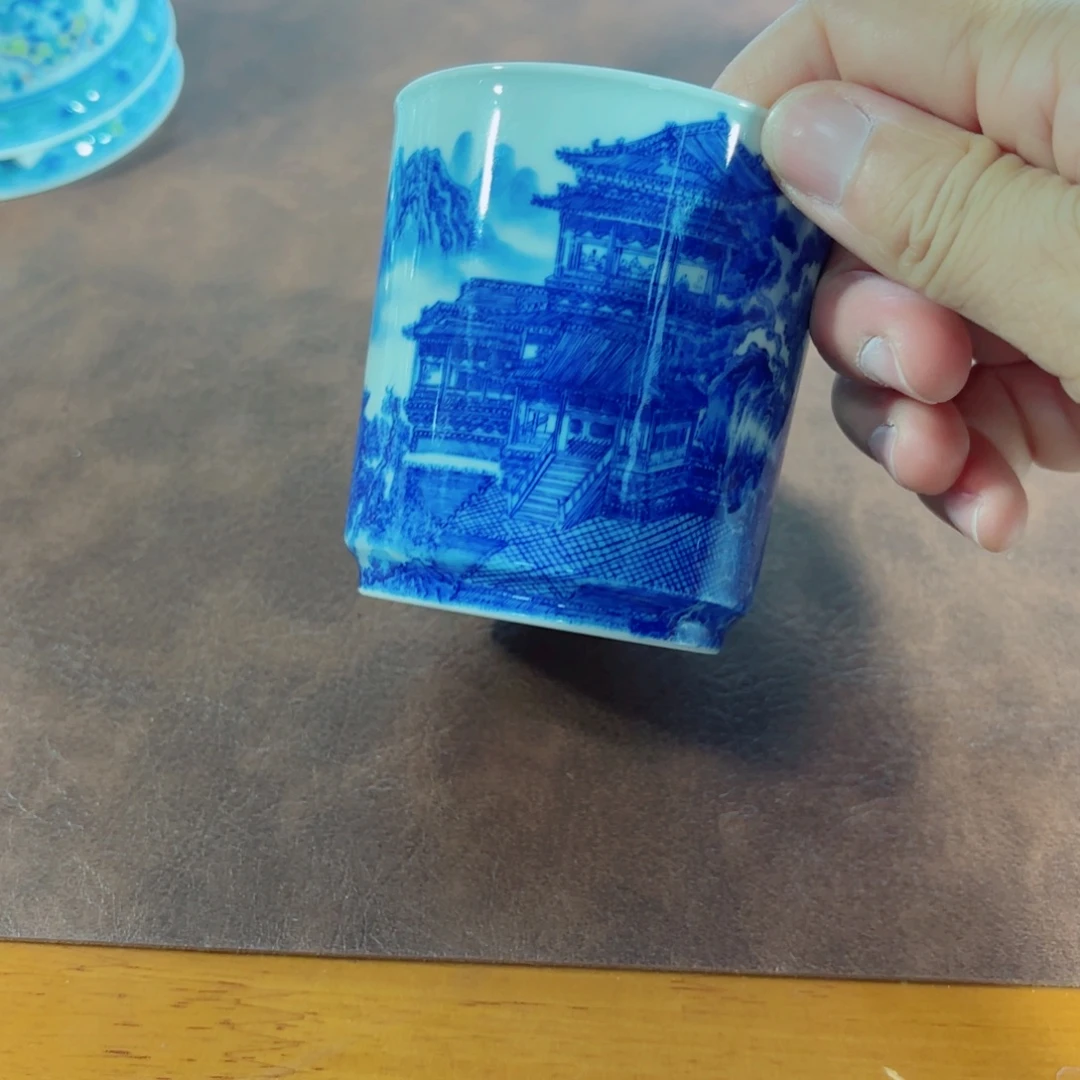 瑕***陳全手工全手绘陶瓷