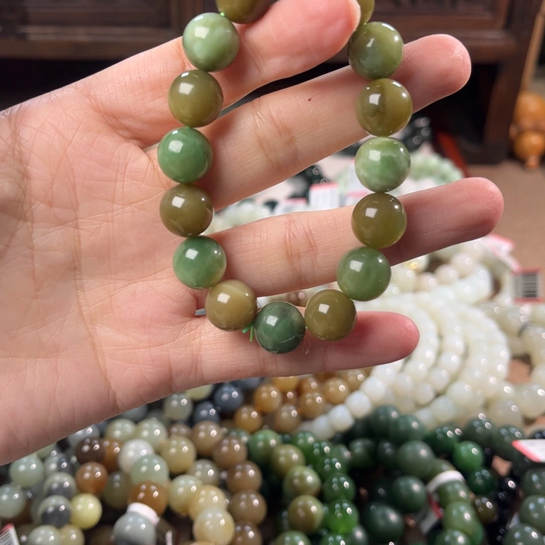 和田玉未镶嵌手链