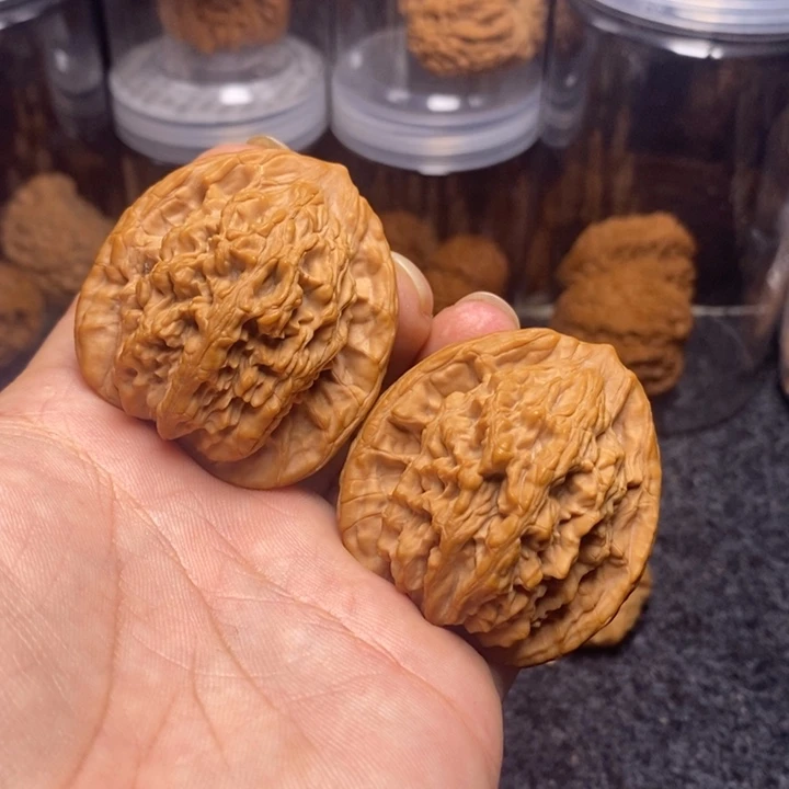 吊坠文玩核桃46全品麦穗虎头