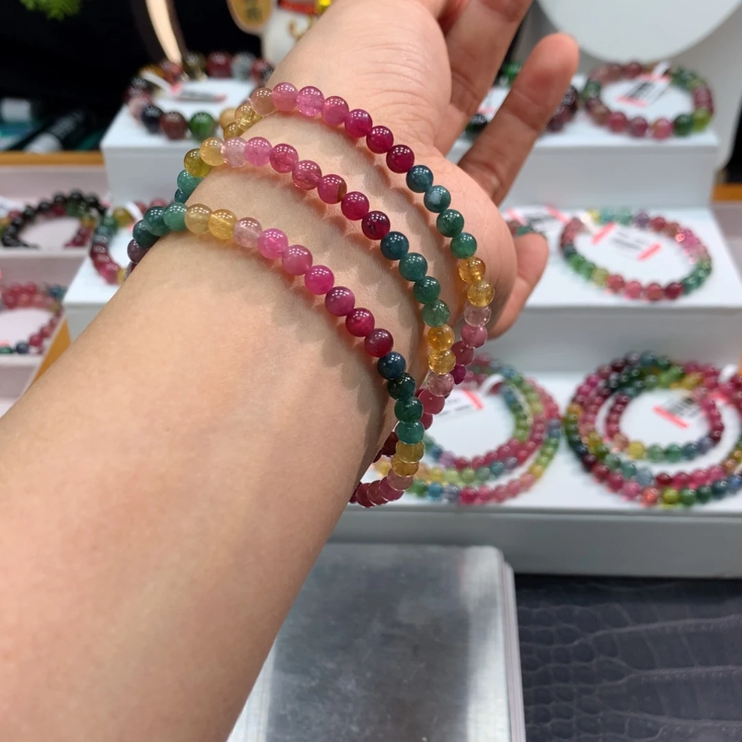 碧玺手链未镶嵌      5mm。