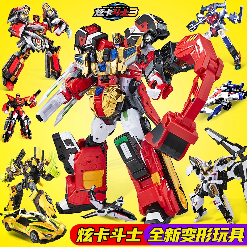 炫卡斗士3第三季s重轨巨神银翼骑士变形玩具机器人儿童金刚旋卡绚