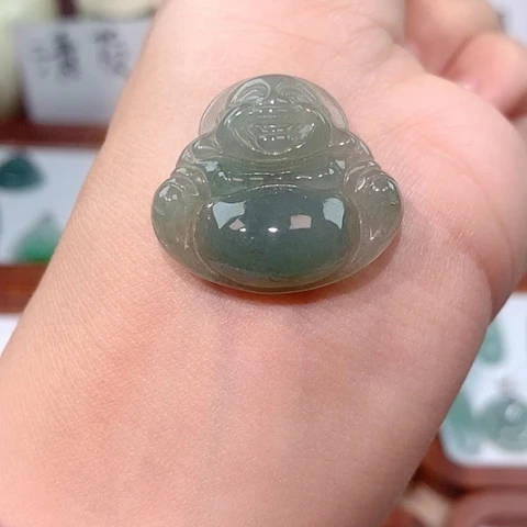 颈饰未镶嵌翡翠佛公