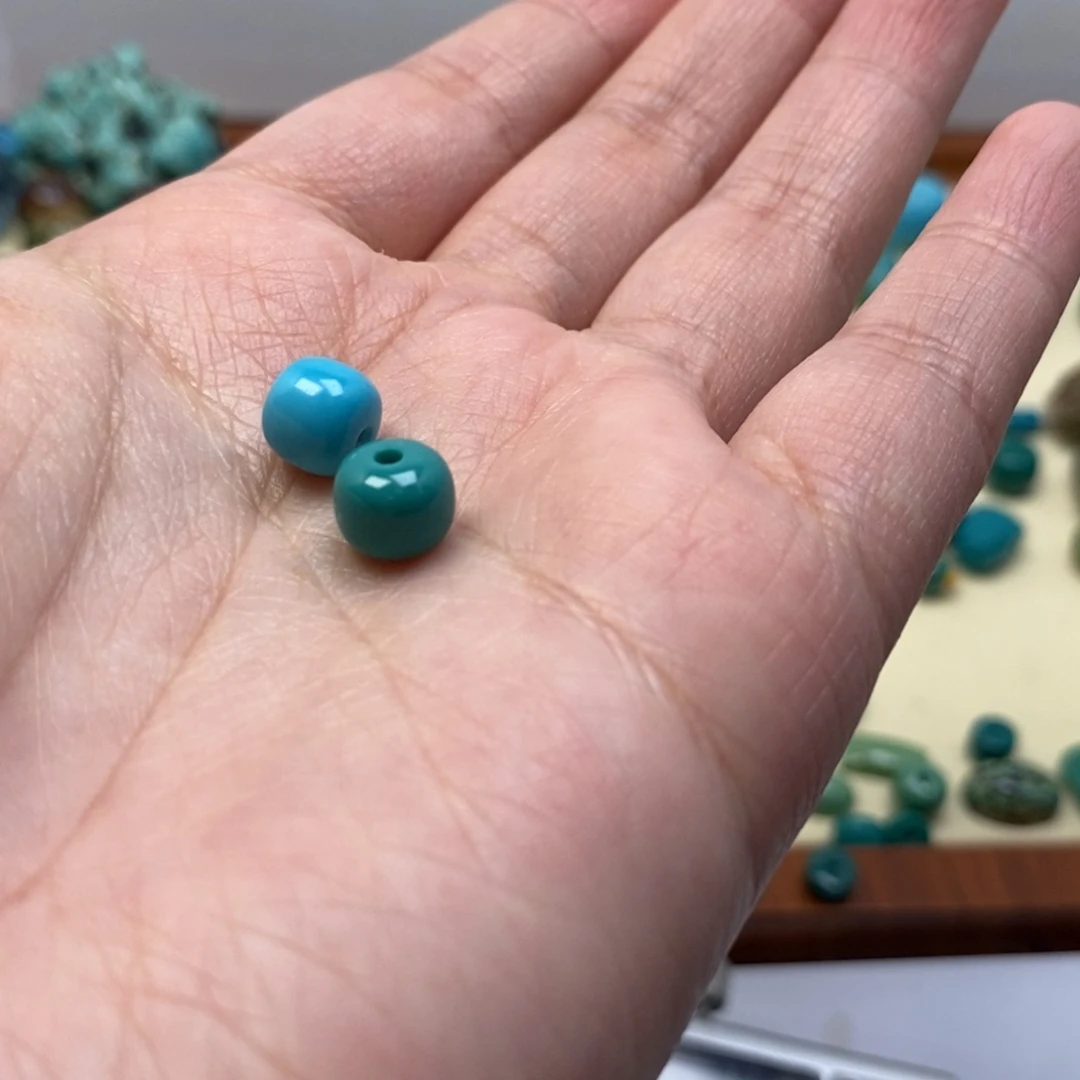绿松石珠宝半成品未镶嵌毛*。