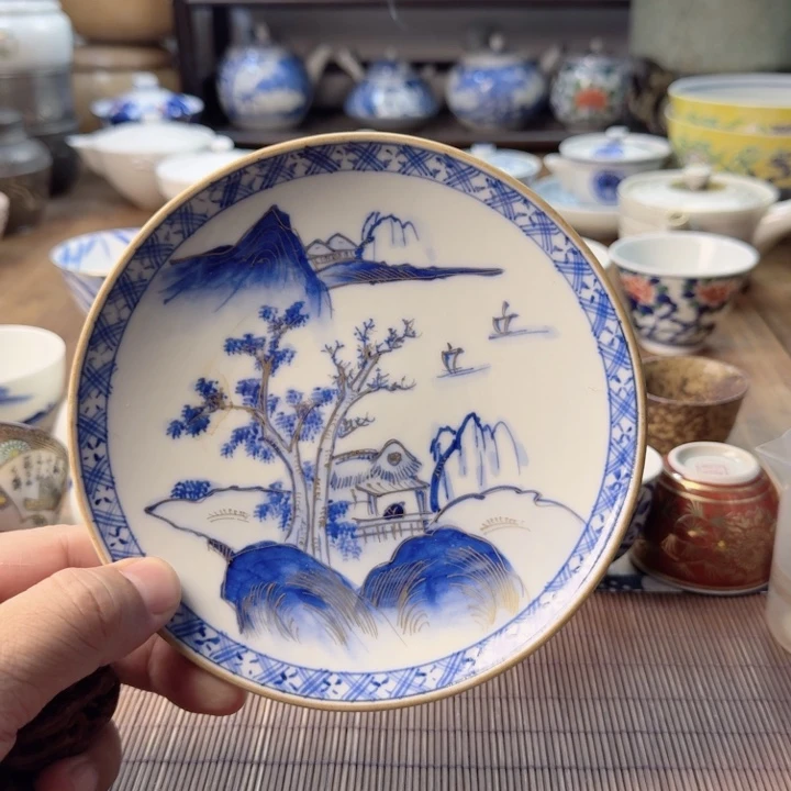 青花瓷器杯子茶具