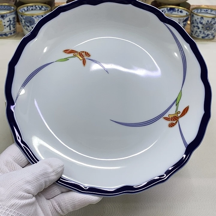 摆件口径21香兰社瓷器