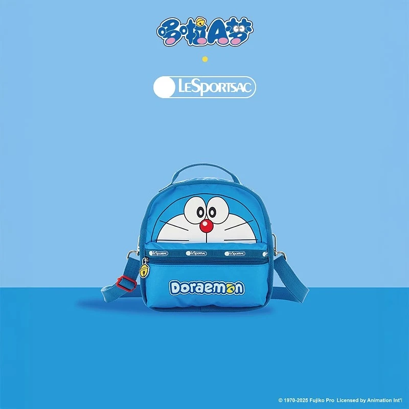 LeSportsac乐播诗携手哆啦A梦的限定设计系列休闲斜挎包小双肩包