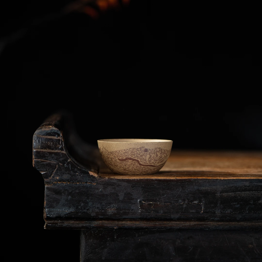 【五蕴石光】飞黄 范陶琦制 老黄段 50cc 紫砂主人杯