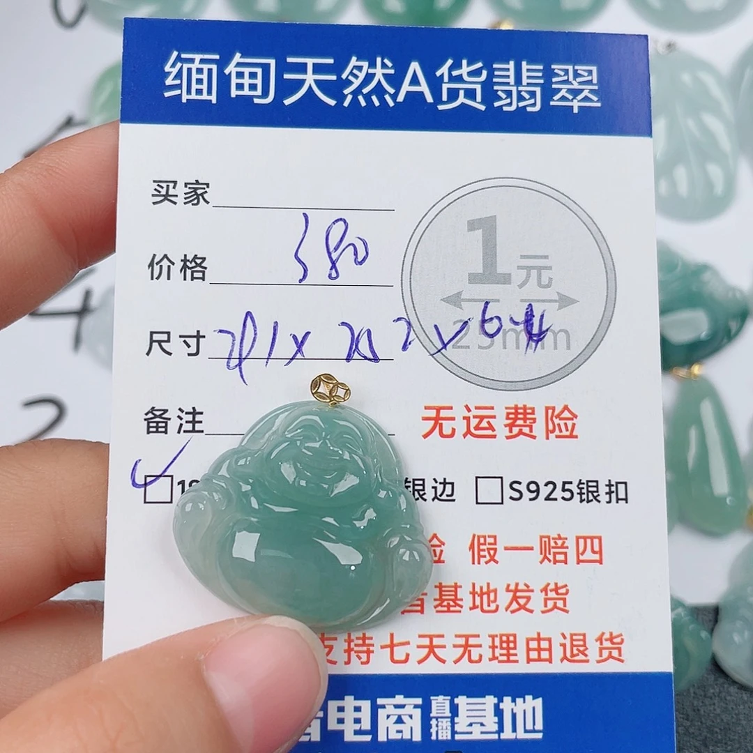 翡翠18K金镶嵌颈饰翡翠