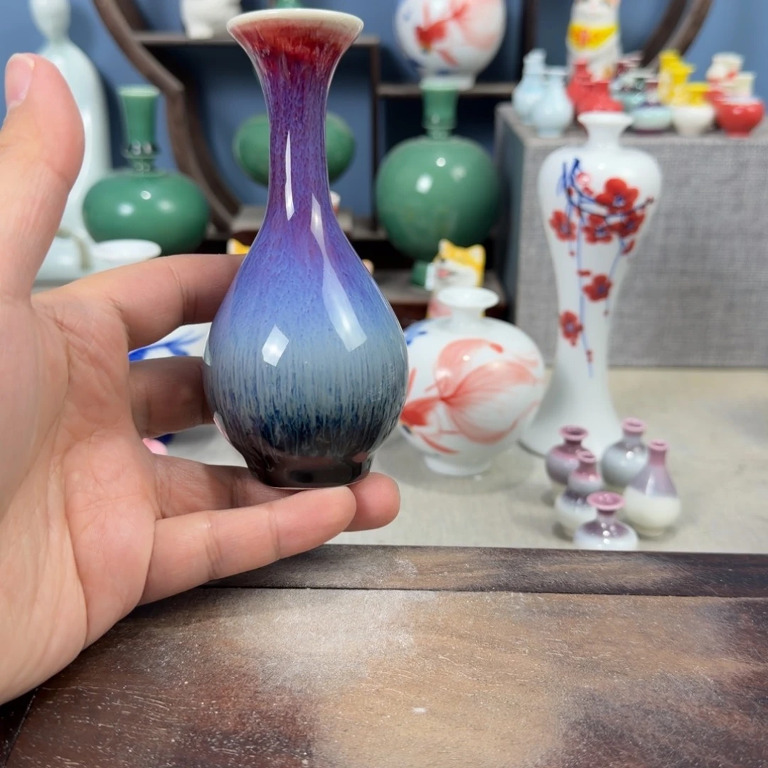 陶瓷手工小花器摆件