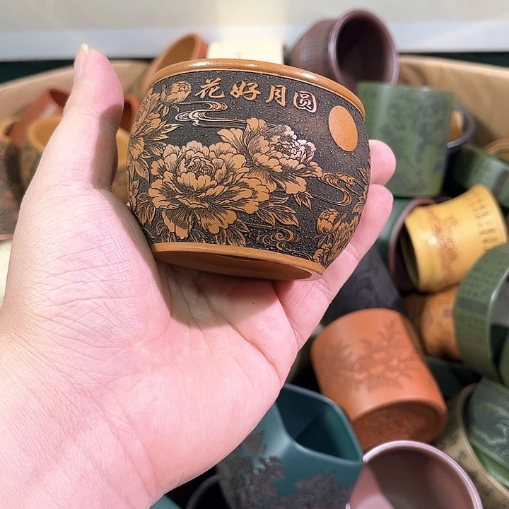 茶杯紫砂全手工紫砂主人杯