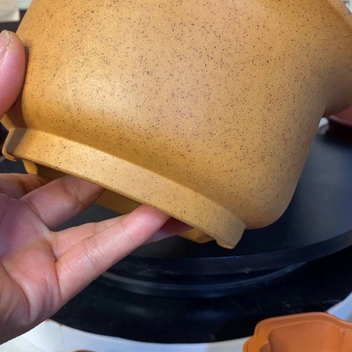 紫砂紫砂花盆手工艺制作＆***生